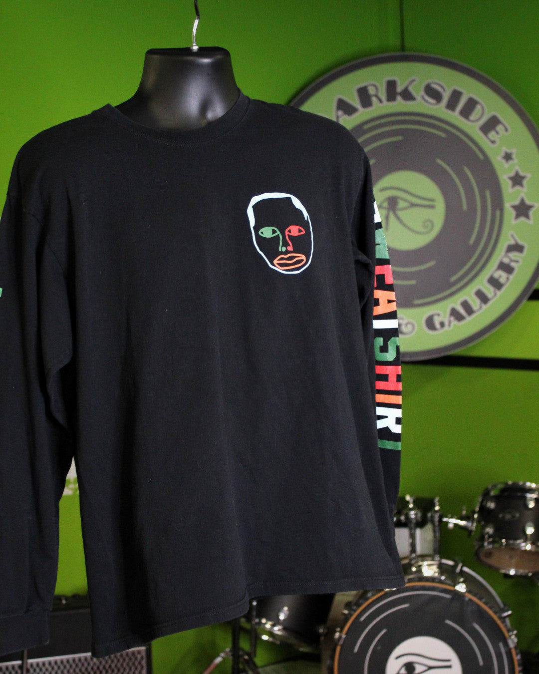 Earl Sweatshirt Face Logo Longsleeve, Blk, L - Darkside Records