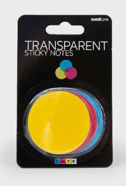 CMYK Transparent Sticky Notes - Darkside Records