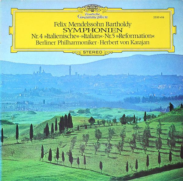 Felix Mendelssohn Bartholdy- Symphonien Nr. 4 Italienische/ Nr.5 Reformation (Herbert Von Karajan Conducting) - DarksideRecords