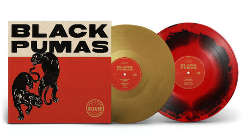 Black Pumas- Black Pumas (DLX Red/Black Vinyl) - Darkside Records