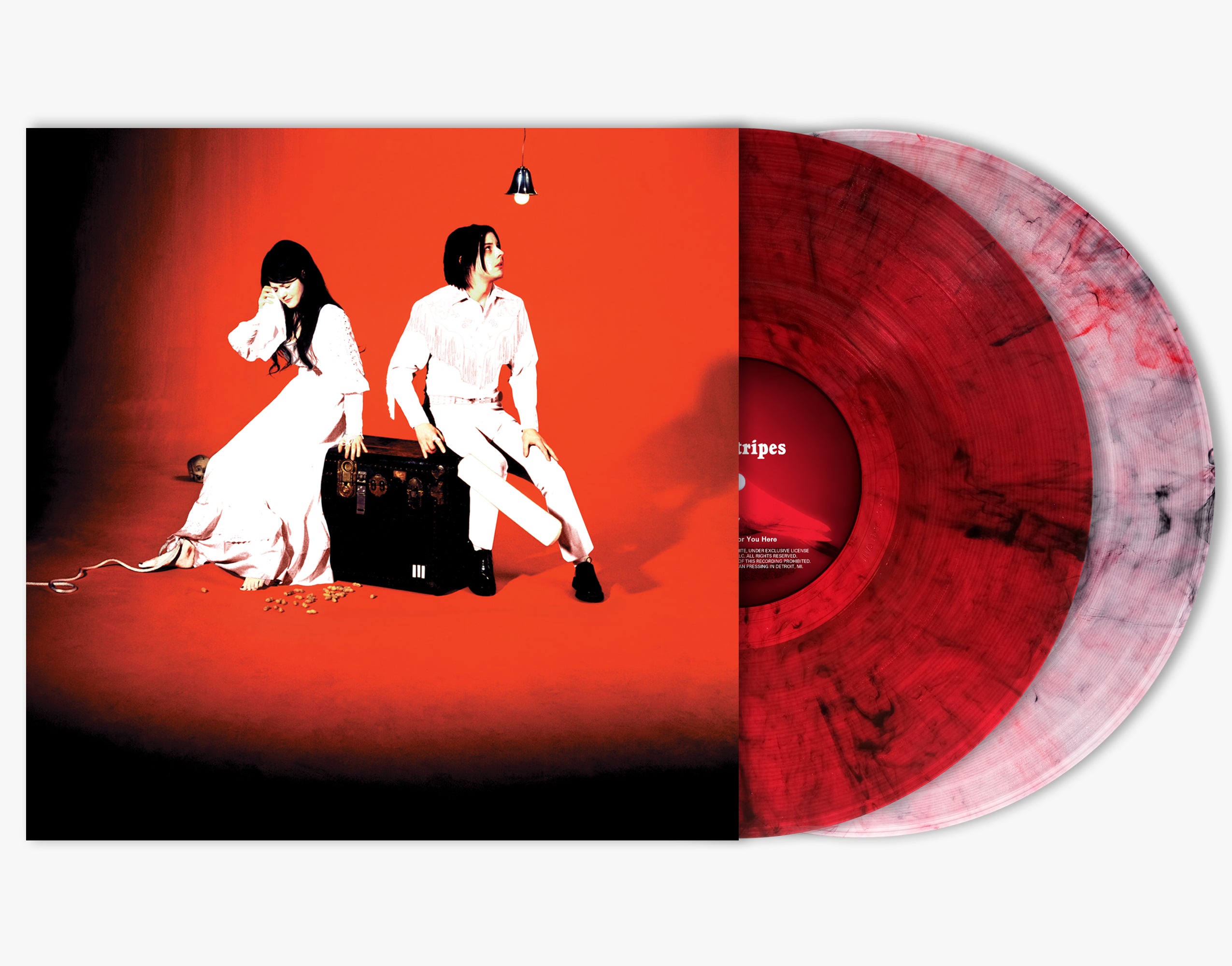 White Stripes- Elephant (20th Anniversary Red Smoke & Clear w/ Red & Black Smoke Color Vinyl) (PREORDER) - Darkside Records