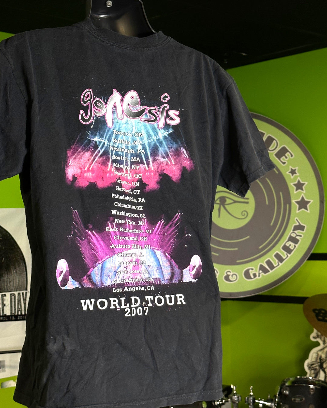 Genesis 2007 Turn It On Again Tour T-Shirt, Blk, L - Darkside Records