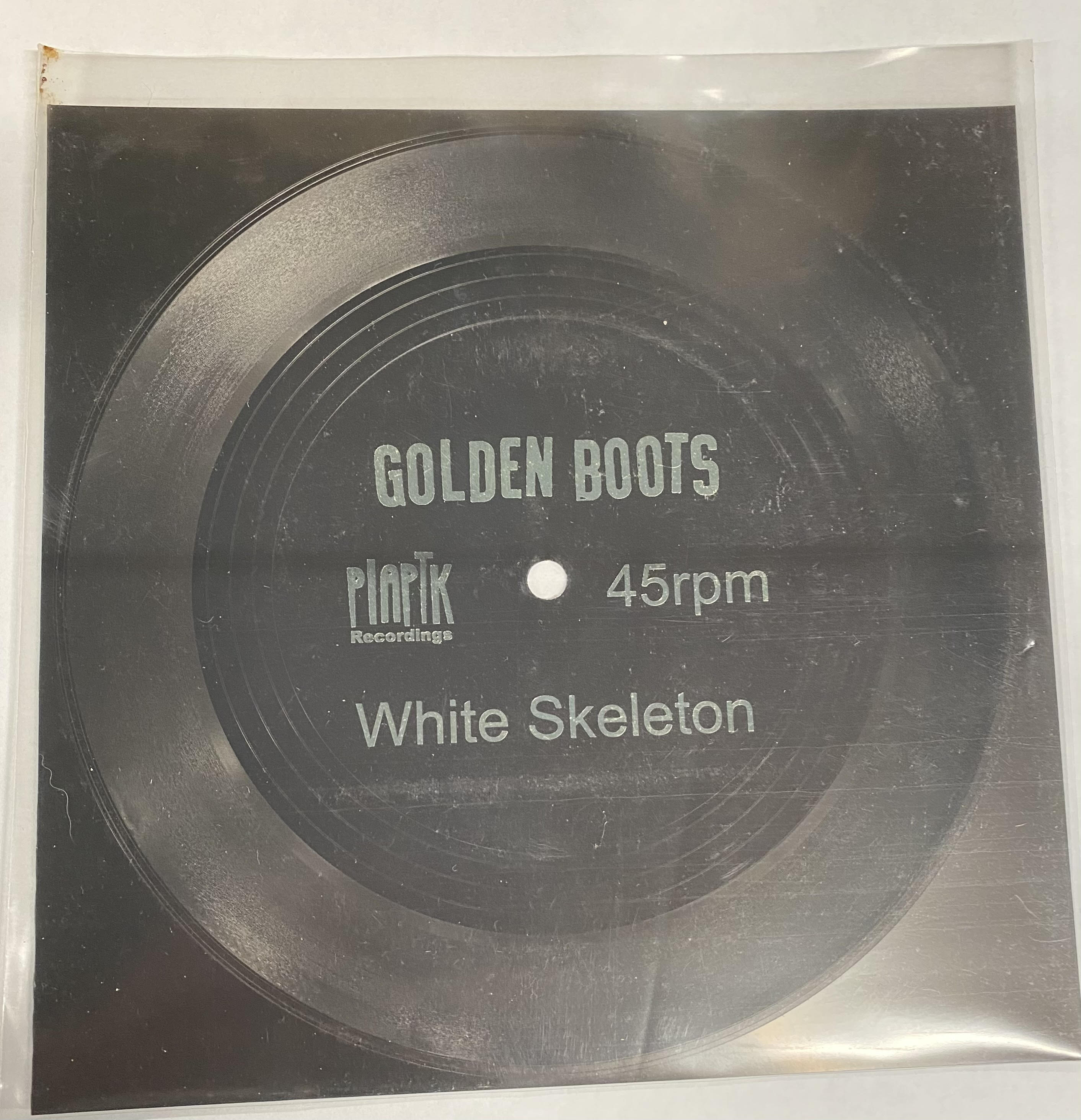 Golden Boots- White Skeleton (Flexi) - Darkside Records