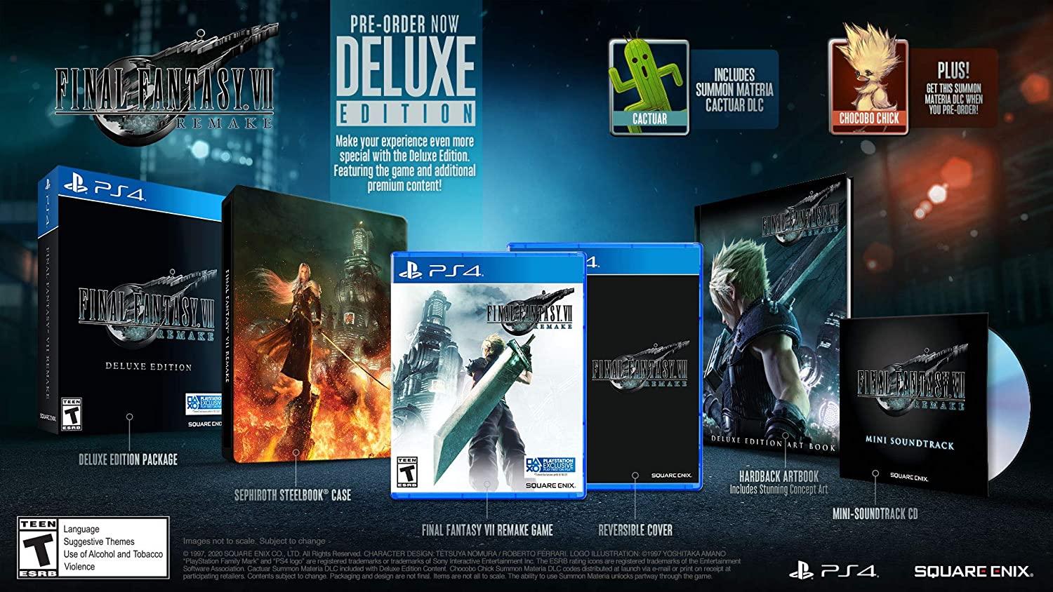 Sony PlayStation 4 FINAL FANTASY VII REMAKE Pack 500GB Console Japan NEW