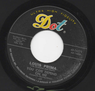 Louis Prima- You Can Depend On Me / My Prayer - Darkside Records