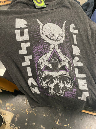 Russian Circles Skull Graphic T-Shirt, Blk, M - Darkside Records