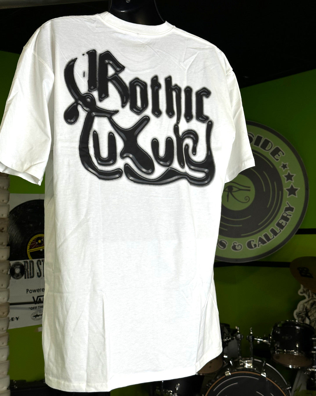 Meechy Darko (Flatbush Zombies) Gothic Luxury Promo T-Shirt, White, XL - Darkside Records