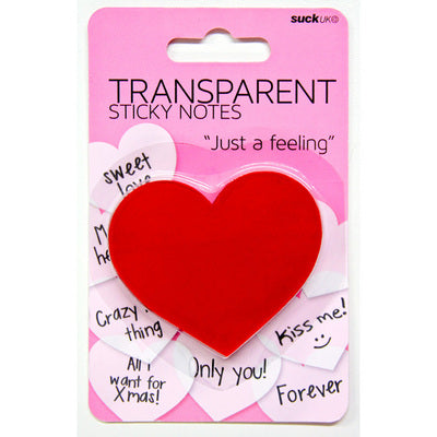 Transparent Sticky Notes - Hearts - Darkside Records
