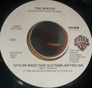 The Whites- Give Me Back That Old Familiar Feeling - Darkside Records