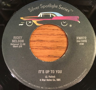 Ricky Nelson- Lonesome Town / It's Up To You - Darkside Records