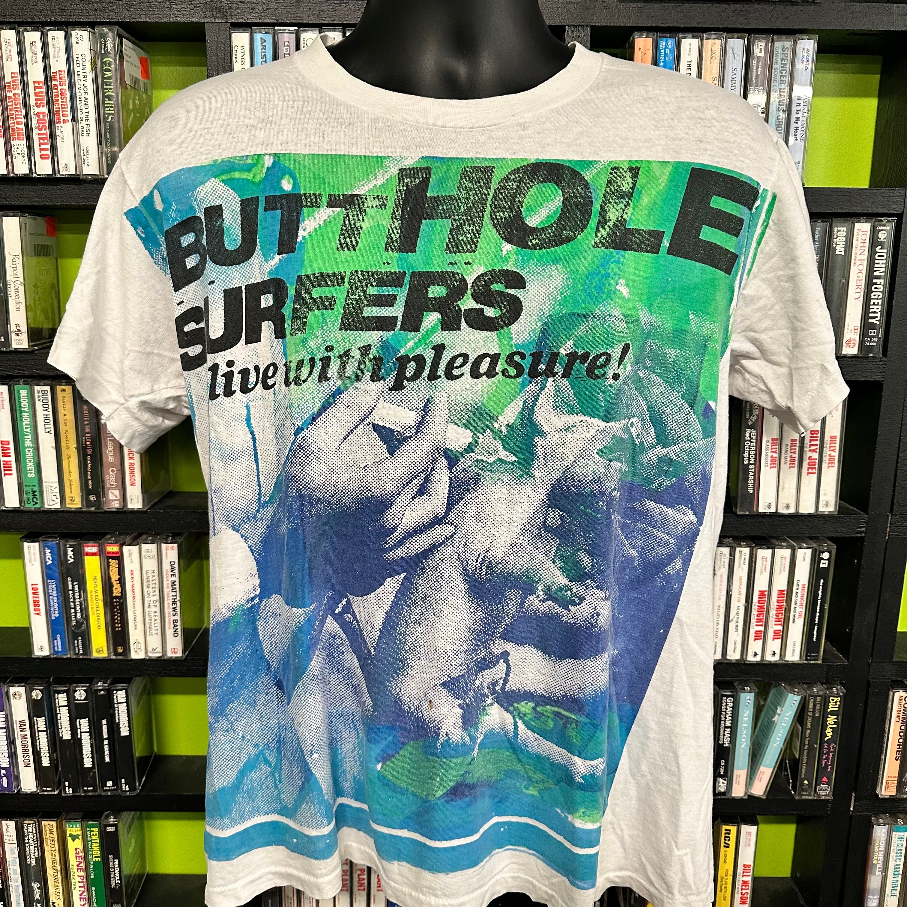 Butthole Surfers Don Rock 1987 Alive With Pleasure T-Shirt, White