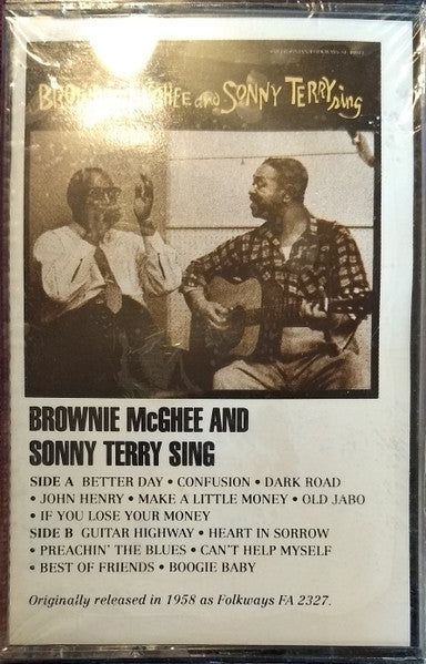 Brownie McGhee And Sonny Terry- Brownie McGhee And Sonny Terry Sing - Darkside Records