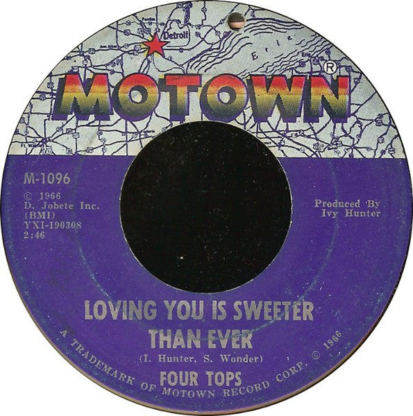 Four Tops- Loving You Is Sweeter Than Ever/ I Like Everything About You - Darkside Records