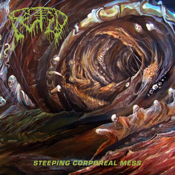 Fetid- Steeeping Corporeal Mess (Mustard/ Olive Green W/ Bone Splatter) - Darkside Records