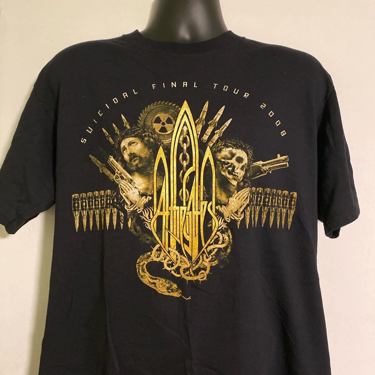 At The Gates 2008 Suicidal Final Tour T-Shirt, Blk, L (28" Long, 21" Pit To Pit) - DarksideRecords