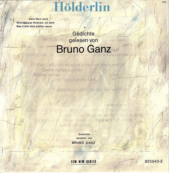 Bruno Ganz- Holderlin - Darkside Records