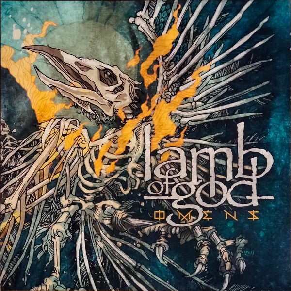 Lamb Of God- Omens (Red Black Marble) (Sealed) - Darkside Records