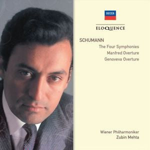 Schumann- The Four Symphonies /Manfred Overture/ Genoveva Overture (Zubin Mehta: Conductor) - Darkside Records