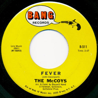 The McCoys- Sorrow/ Fever - Darkside Records