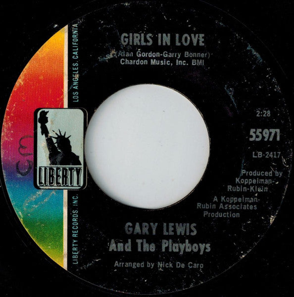 Gary Lewis And The Playboys- Let's Be More Than Friends - Darkside Records