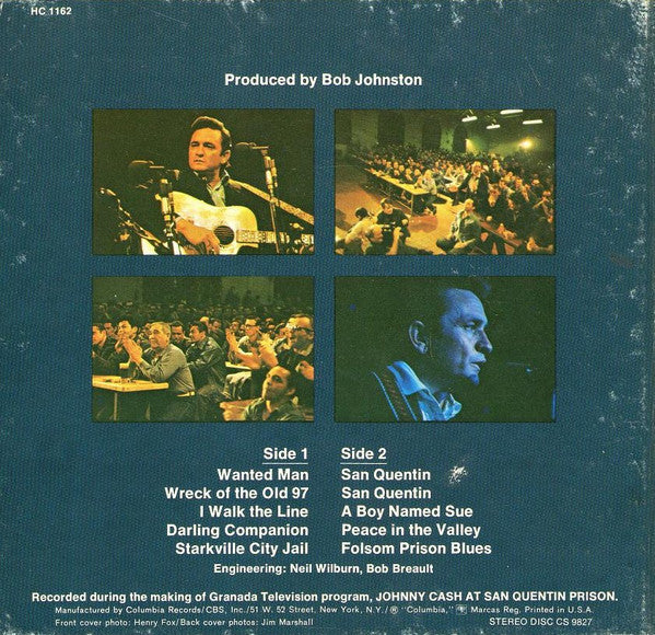 Johnny Cash- At San Quentin - Darkside Records