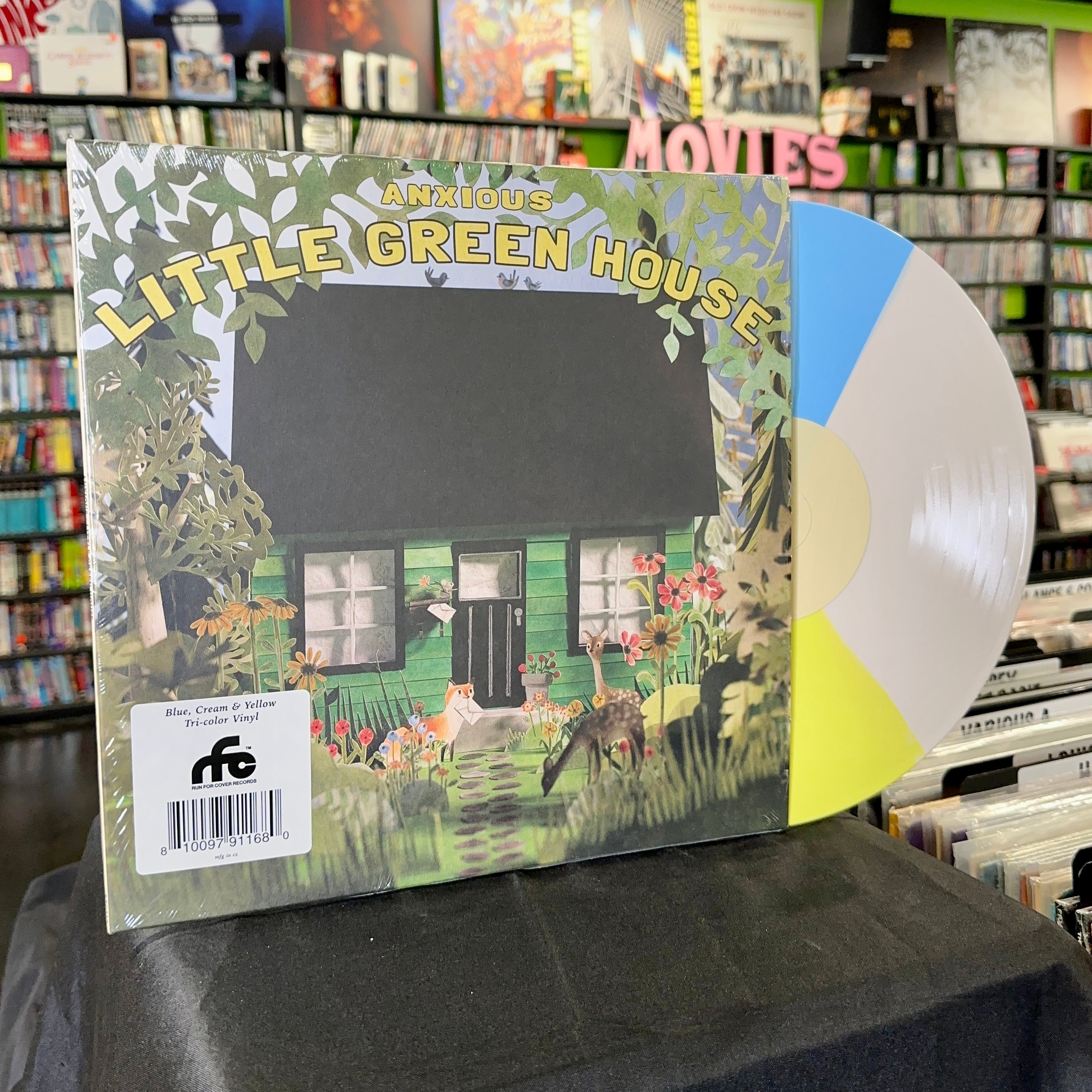 Anxious- Little Green House (Blue, Cream, & Yellow Tri-Color) - Darkside Records