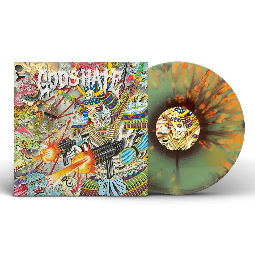 God's Hate- God's Hate (Camo Mix w/Neon Orange Splatter) - Darkside Records