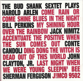 Bud Shank Sextet- Plays Harold Arden - Darkside Records