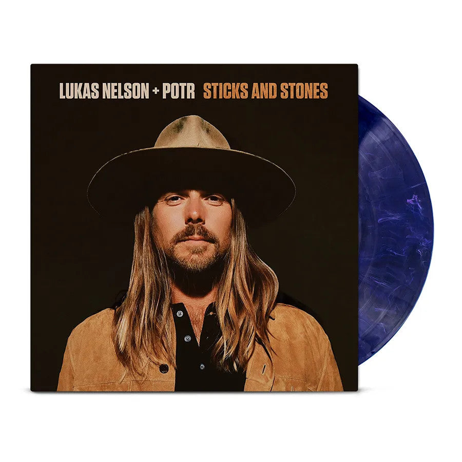Lukas Nelson + POTR- Sticks And Stones (Indie Exclusive Dark Blue w/ White Swirl Vinyl)