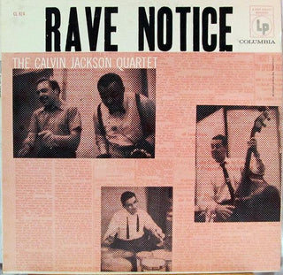 Calvin Jackson Quartet- Rave Notice - Darkside Records