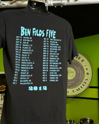Ben Folds Five 2012 Tour T-Shirt, Blk, L - Darkside Records