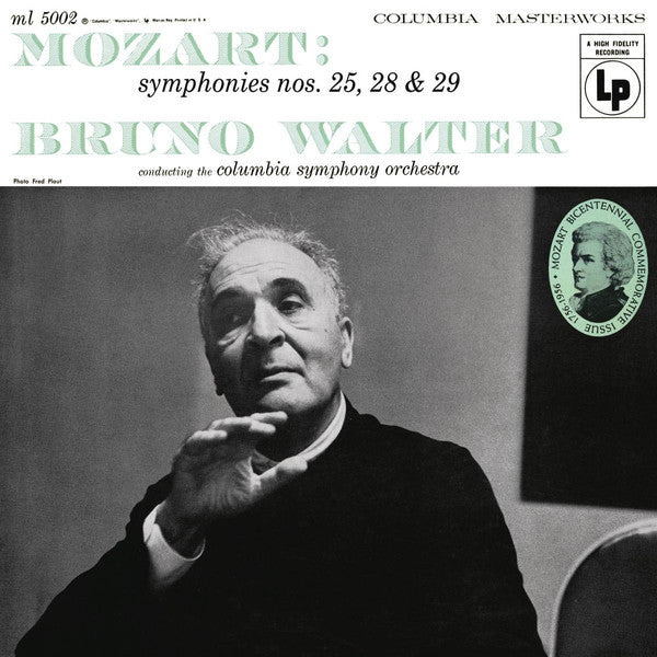 Mozart- Symphony No. 25 In G Minor, Symphony No. 28 In C Major (Bruno Walter, Conductor) - Darkside Records
