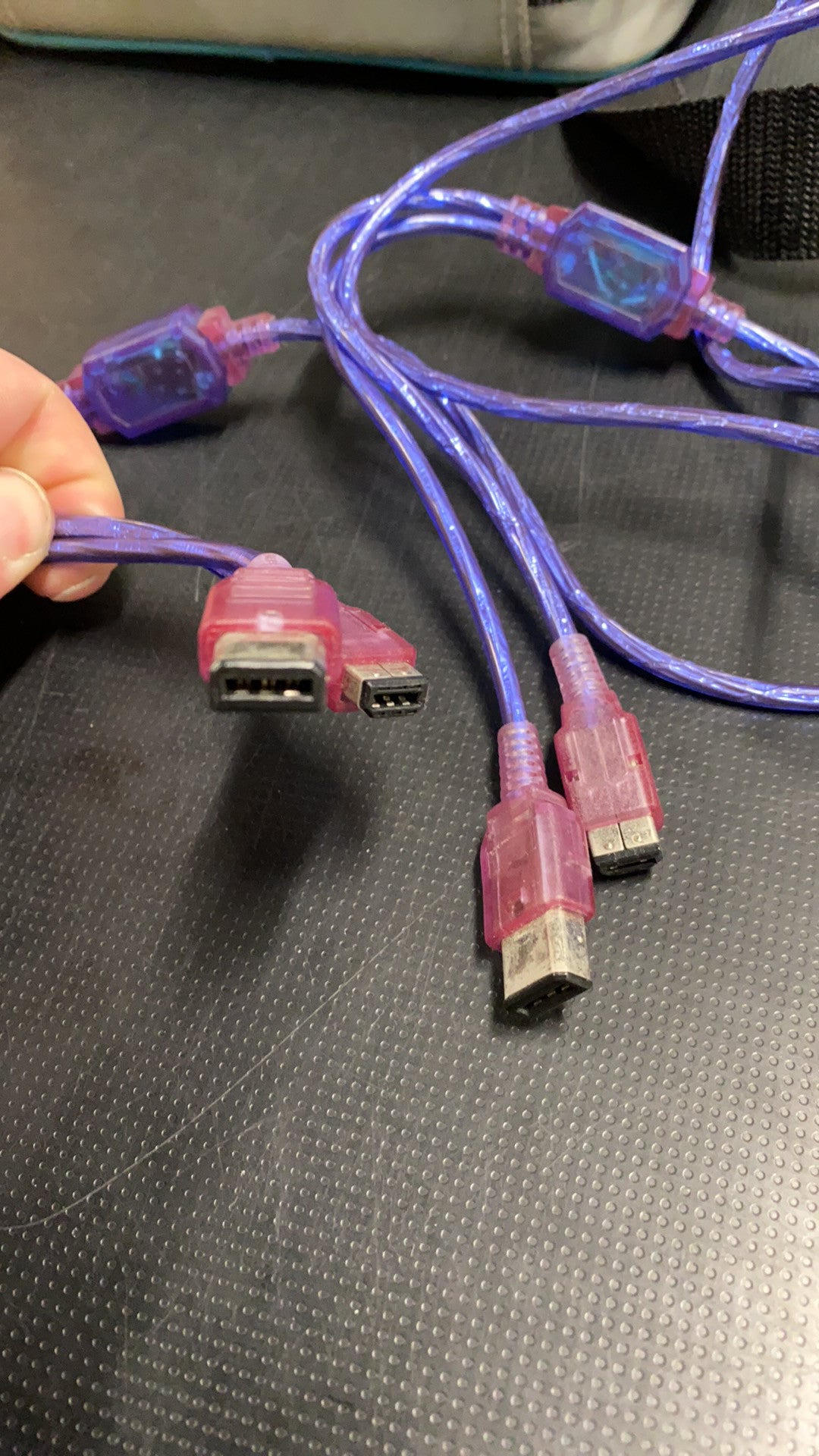 Gameboy 2 Player Link Cable (Purple) - Darkside Records