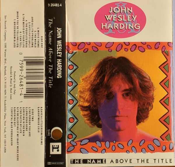 John Wesley Harding- The Name Above The Title - Darkside Records