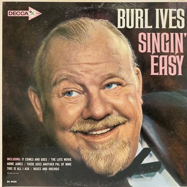 Burl Ives- Singin' Easy - Darkside Records