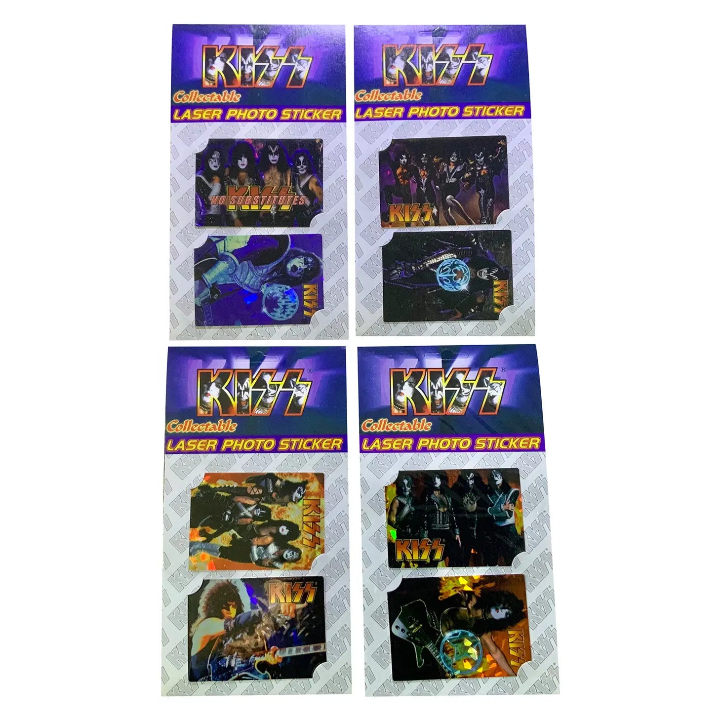 1990s KISS Laser Stickers Vintage Deadstock (Assorted) - Darkside Records