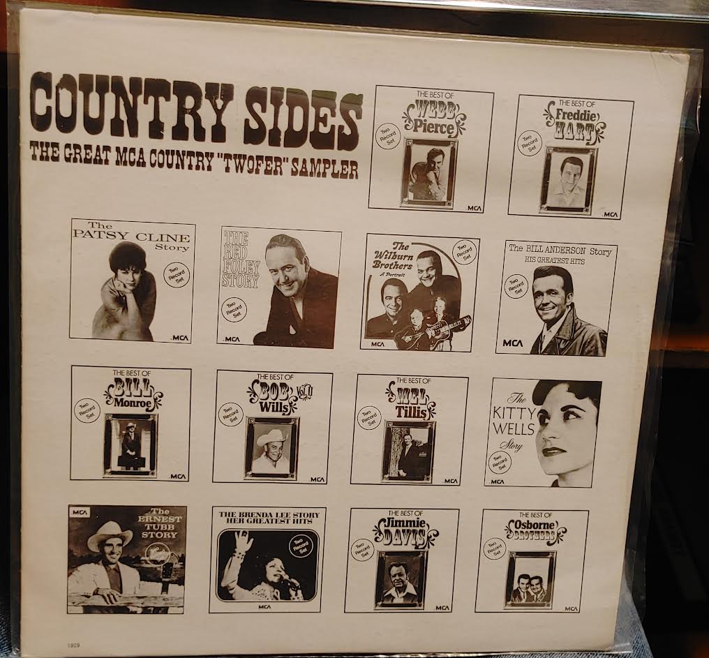 Various- Country Sides: The Great MCA Country “Twofer” Sampler (White Label Promo) - Darkside Records