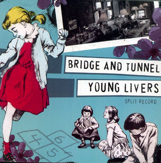 Bridge And Tunnel/ Young Livers- Bridge And Tunnels/ Young Livers Split Record (Blue) - Darkside Records