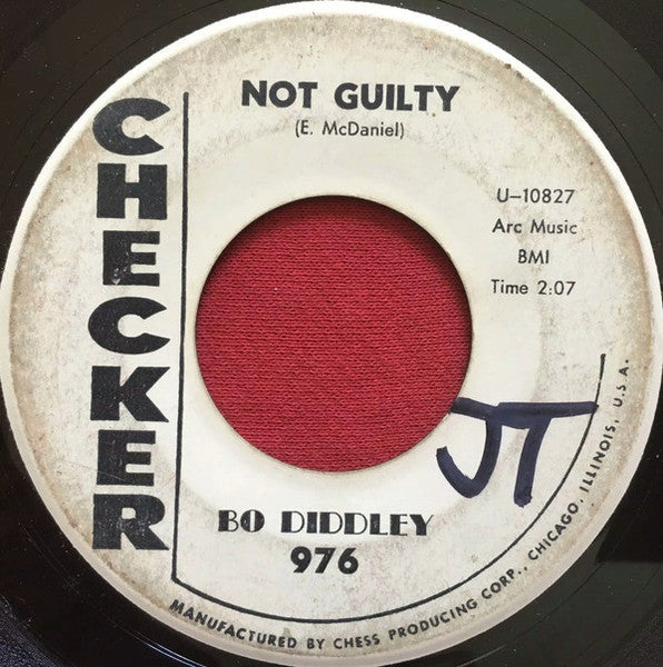 Bo Diddley- Not Guilty / Aztec (White Label Promo) - Darkside Records