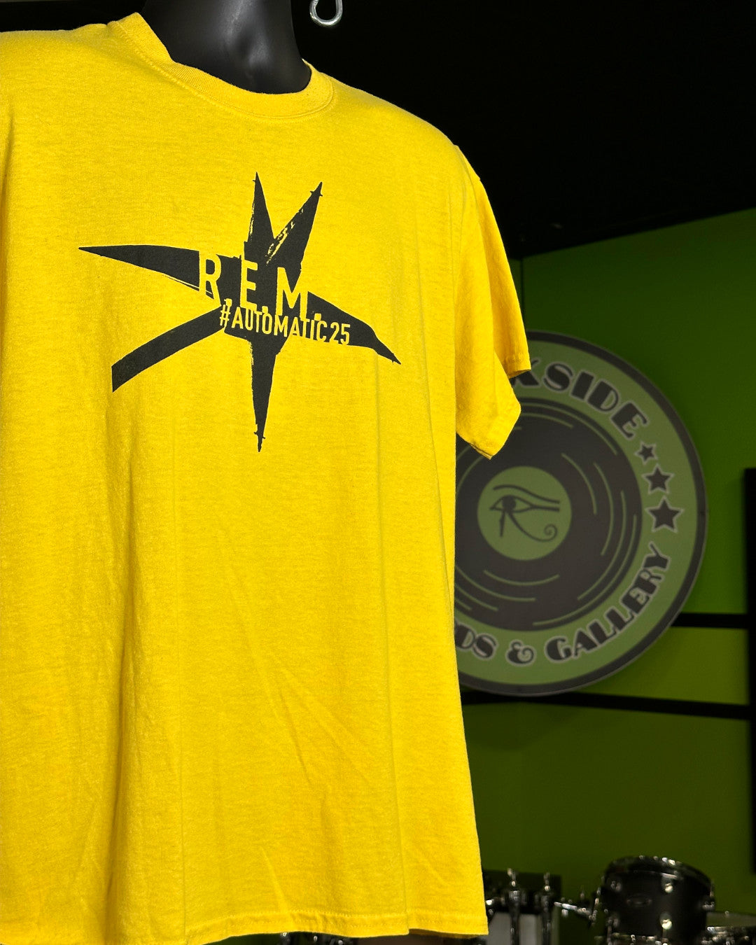 R.E.M. Automatic For The People 25th Anniversary T-Shirt, Yellow, L - Darkside Records