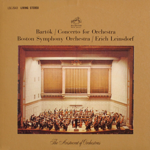 Bartok- Concerto For Orchestra (Erich Leinsdorf, Conductor) - Darkside Records