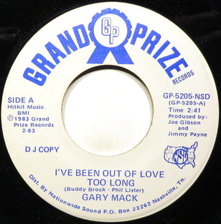 Gary Mack- I've Been Out of Love Too Long / My Most Requested Song (Promo) - Darkside Records