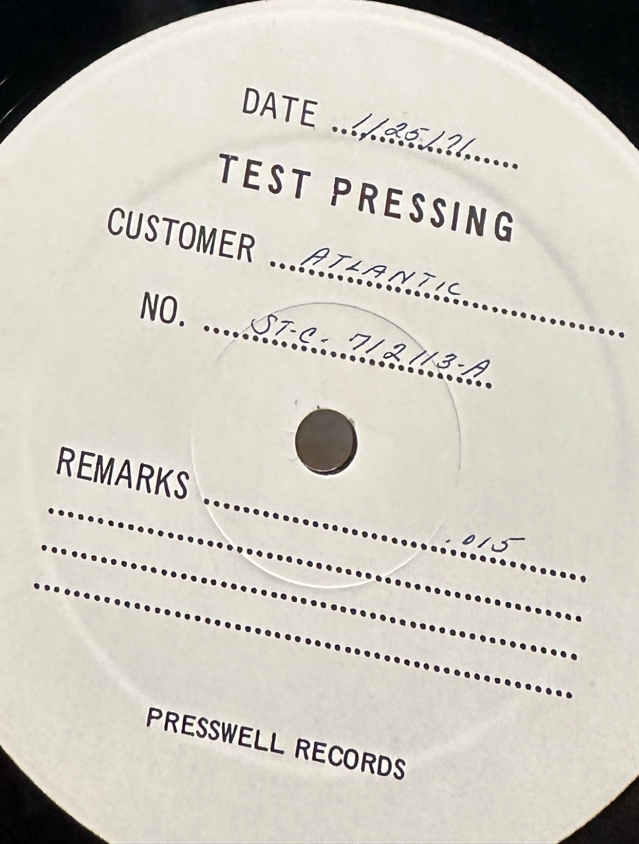 Otis Redding- The Best Of Otis Redding (Test Pressing: LP1 ONLY)