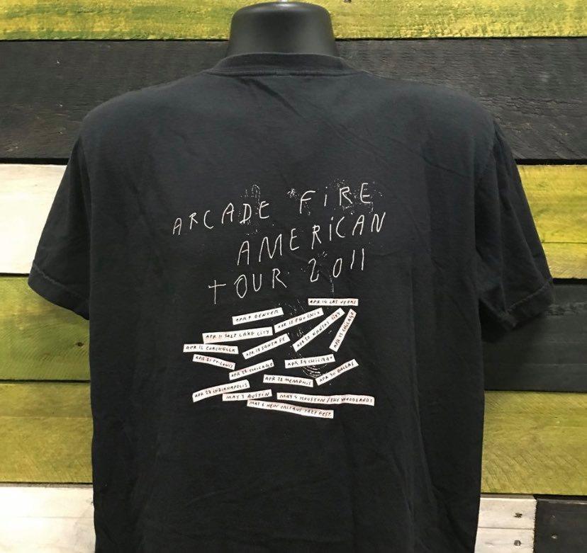 Arcade Fire 2011 American Tour T-Shirt, Blk, L - DarksideRecords