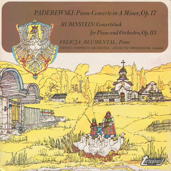 Paderewski/ Rubinstein- Piano Concerto In A Minor, Op. 17/ Concertstuck For Piano And Orchestra (Felicja Blumental, Piano) (Sealed) - Darkside Records