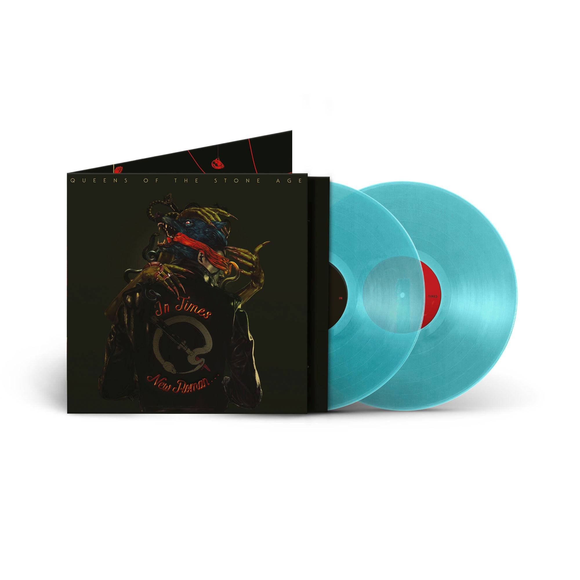 Queens Of The Stone Age- In Times New Roman... (Clear Blue Vinyl) (PREORDER) - Darkside Records