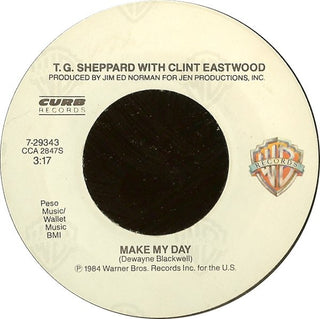 TG Sheppard With Clint Eastwood- Make My Day - Darkside Records