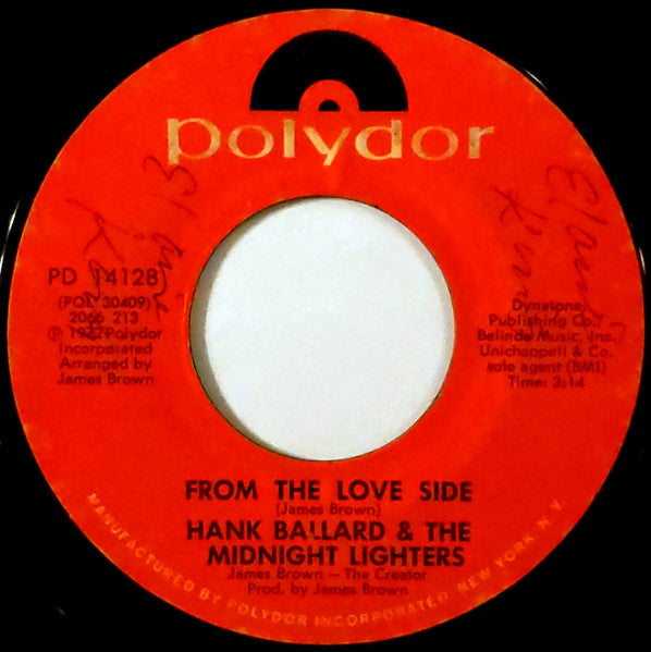 Hank Ballard And The Midnighters- From The Love Side / Finger Poppin' Time - Darkside Records