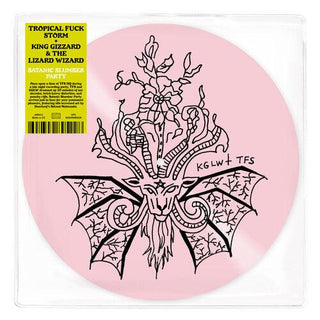 King Gizzard and the Lizard Wizard/Tropical Fuck Storm- Satanic Slumber Party EP (Ltd Pink Silkscreened Vinyl) - Darkside Records