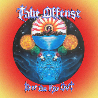 Take Offense- Keep An Eye Out (White & Cyan W/ Heavy Neon Yellow & Reddish Splatter) - Darkside Records